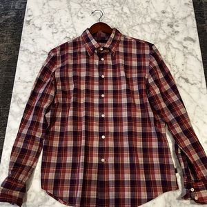 John Varvatos madras shirt in great condition